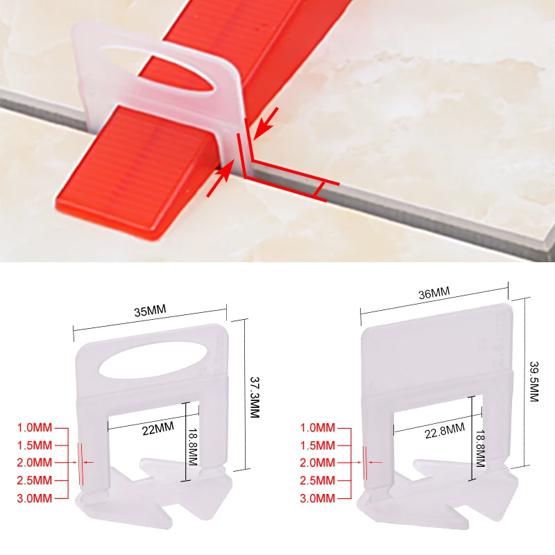 100pcs 1/1.5/2/2.5/3mm Klip Pe - Ceramic Tile Floor ulasan dan harga
